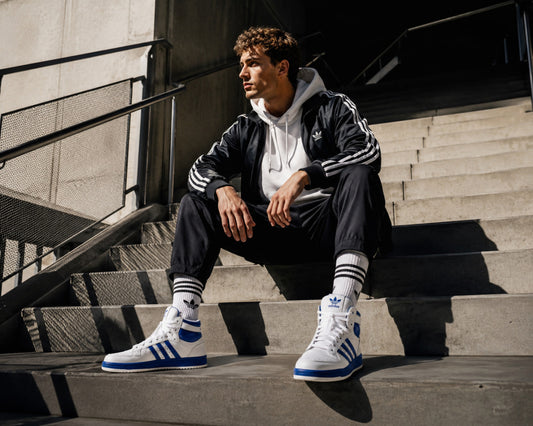 Adidas Top Ten RB High White Royal Blue Leather Sneakers