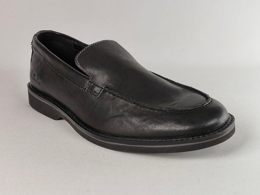 Clarks AtticusLT Edge Black Leather Loafers