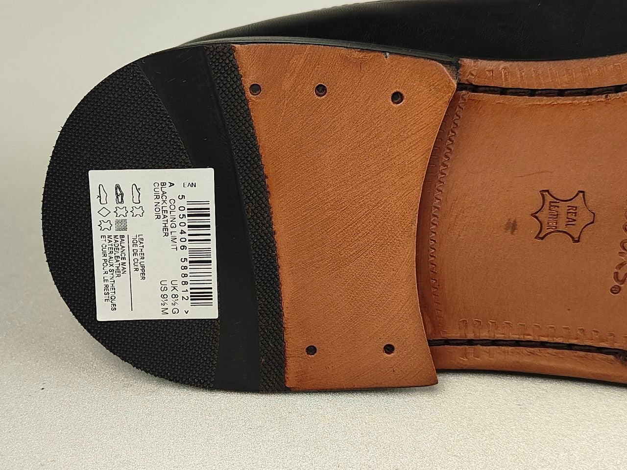 Clarks Coling Limit Black Leather Brogues