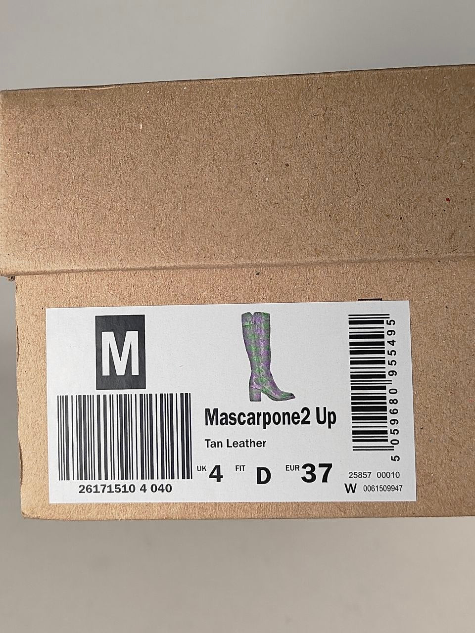 Clarks Mascarpone2 Up Tan Leather Knee High Boots
