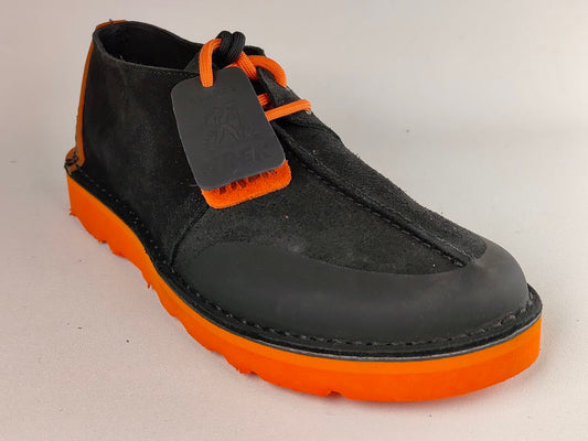 Clarks Originals DesertTrek FTRE Black Orange Suede Shoes