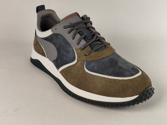 Clarks Puxton Run Olive Combination Casual Comfort Sneakers