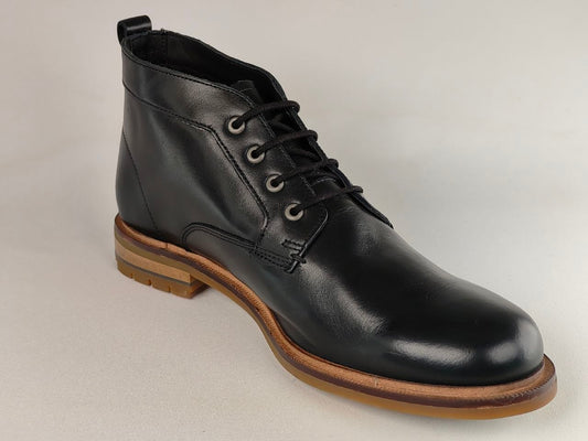 Clarks Foxwell Mid – Black Leather-