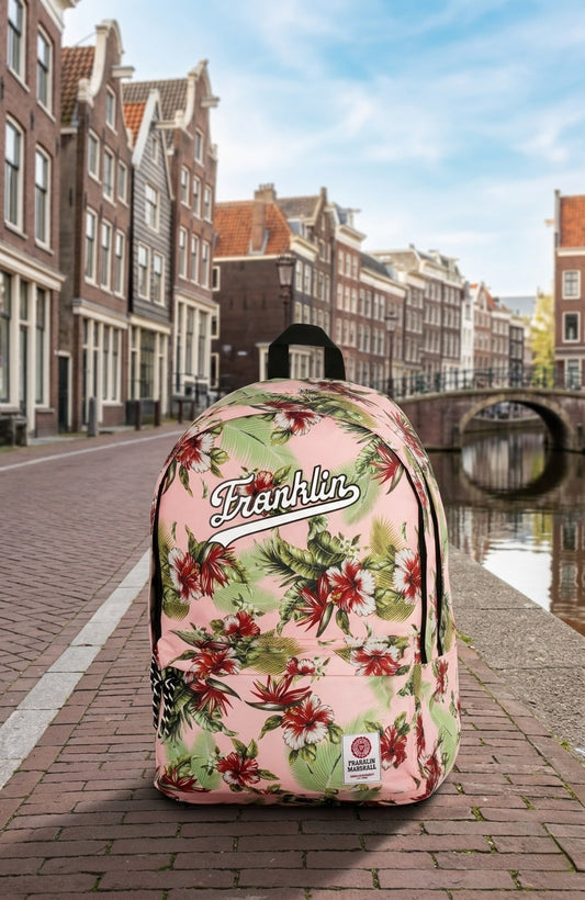 Franklin_Marshall_Pink_Floral_Backpack_Hawaiian_Print_School_Bag-3