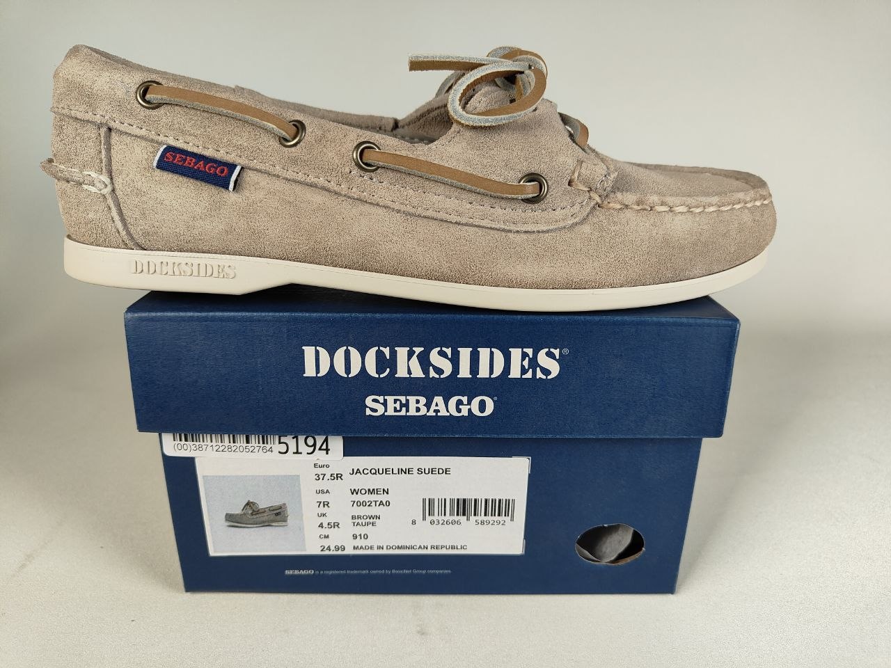 Sebago Jacqueline Suede Women's Boat Shoes - Taupe/Brown - Hollandkala Outlet