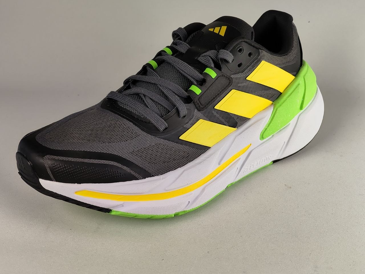 Adidas Adistar CS M Running Shoes – Core Black / Solar Yellow / Lucid Green | GX8418