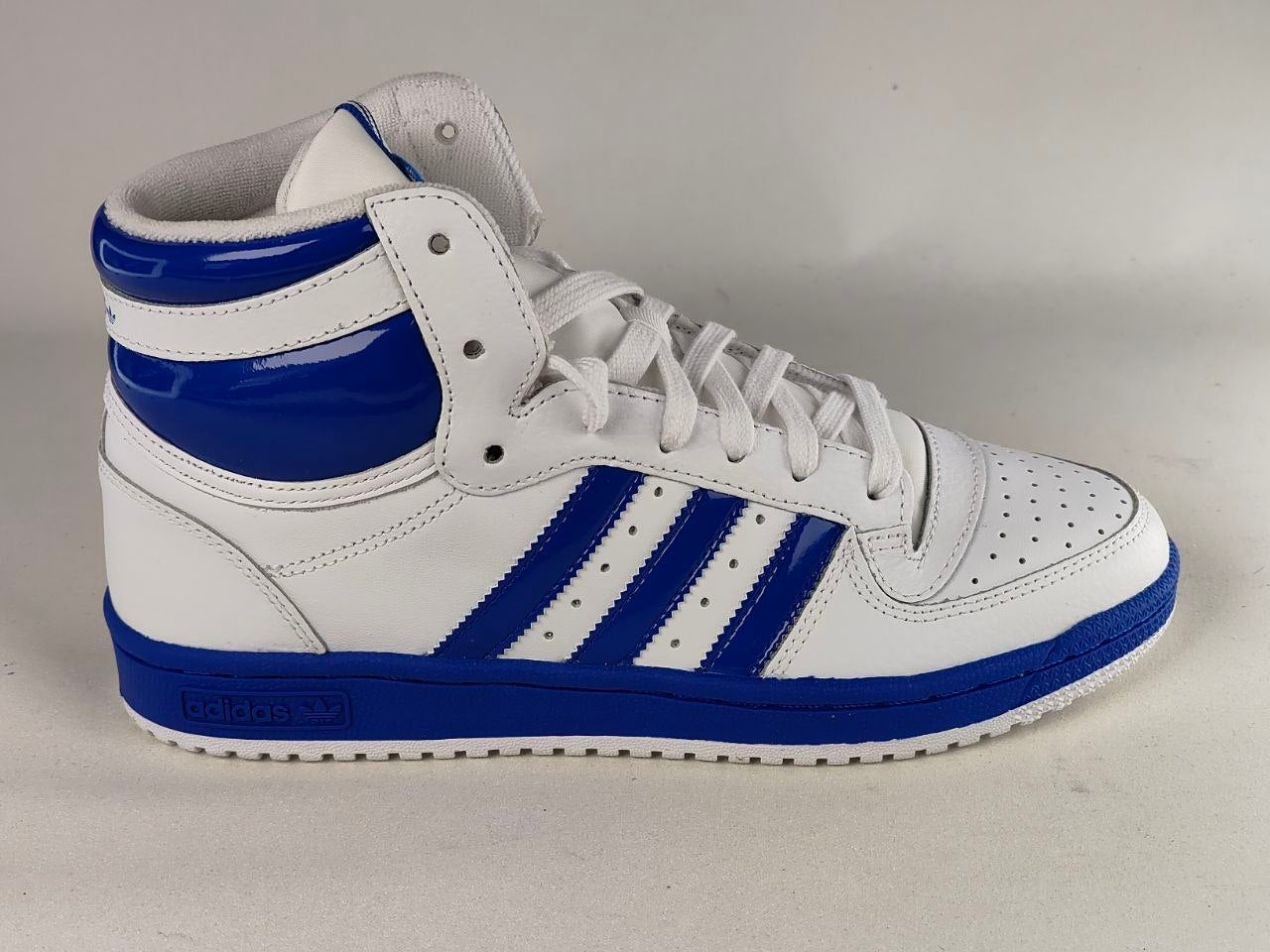 Adidas Top Ten RB High White Royal Blue Leather Sneakers