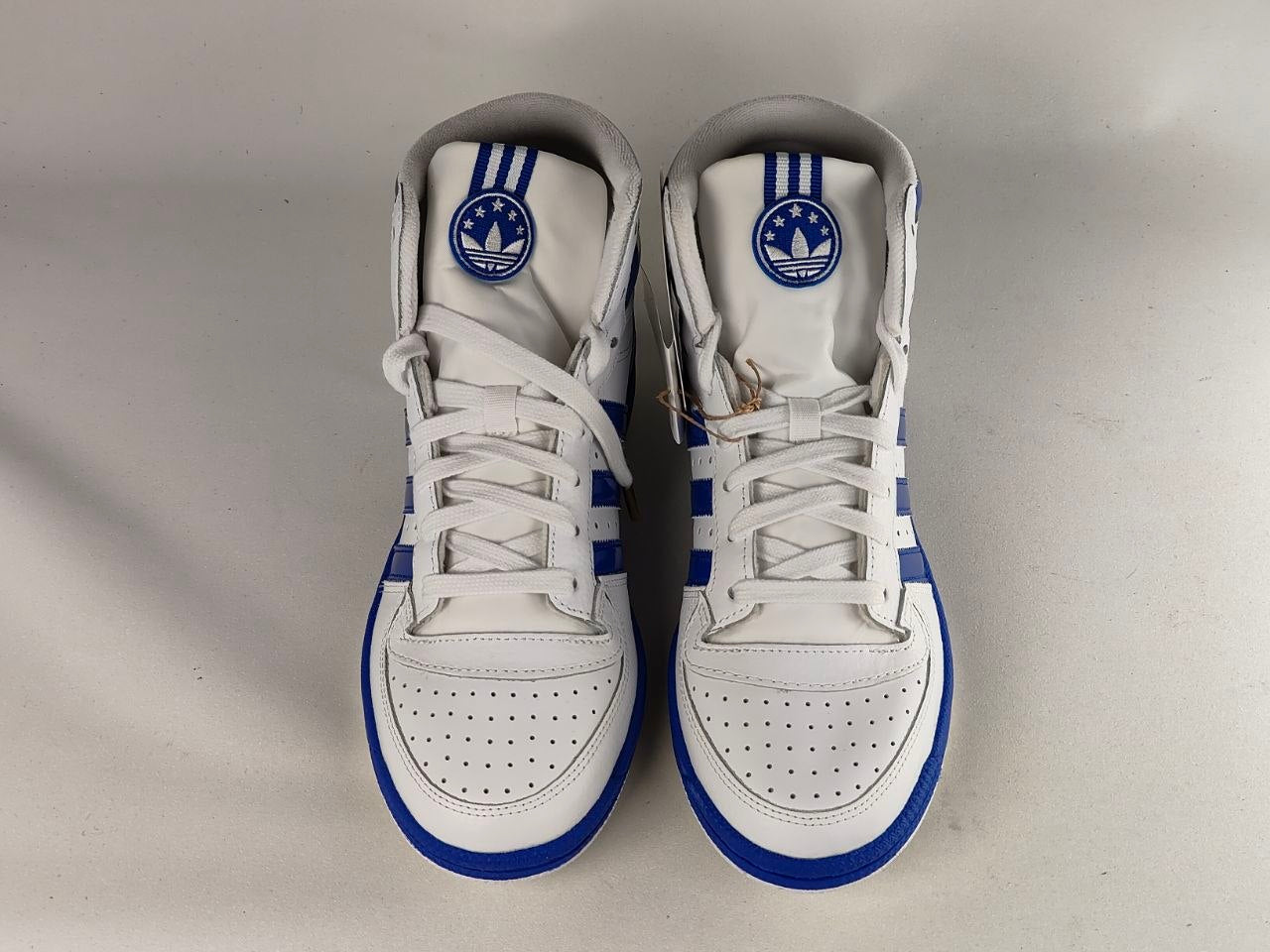 Adidas Top Ten RB High White Royal Blue Leather Sneakers