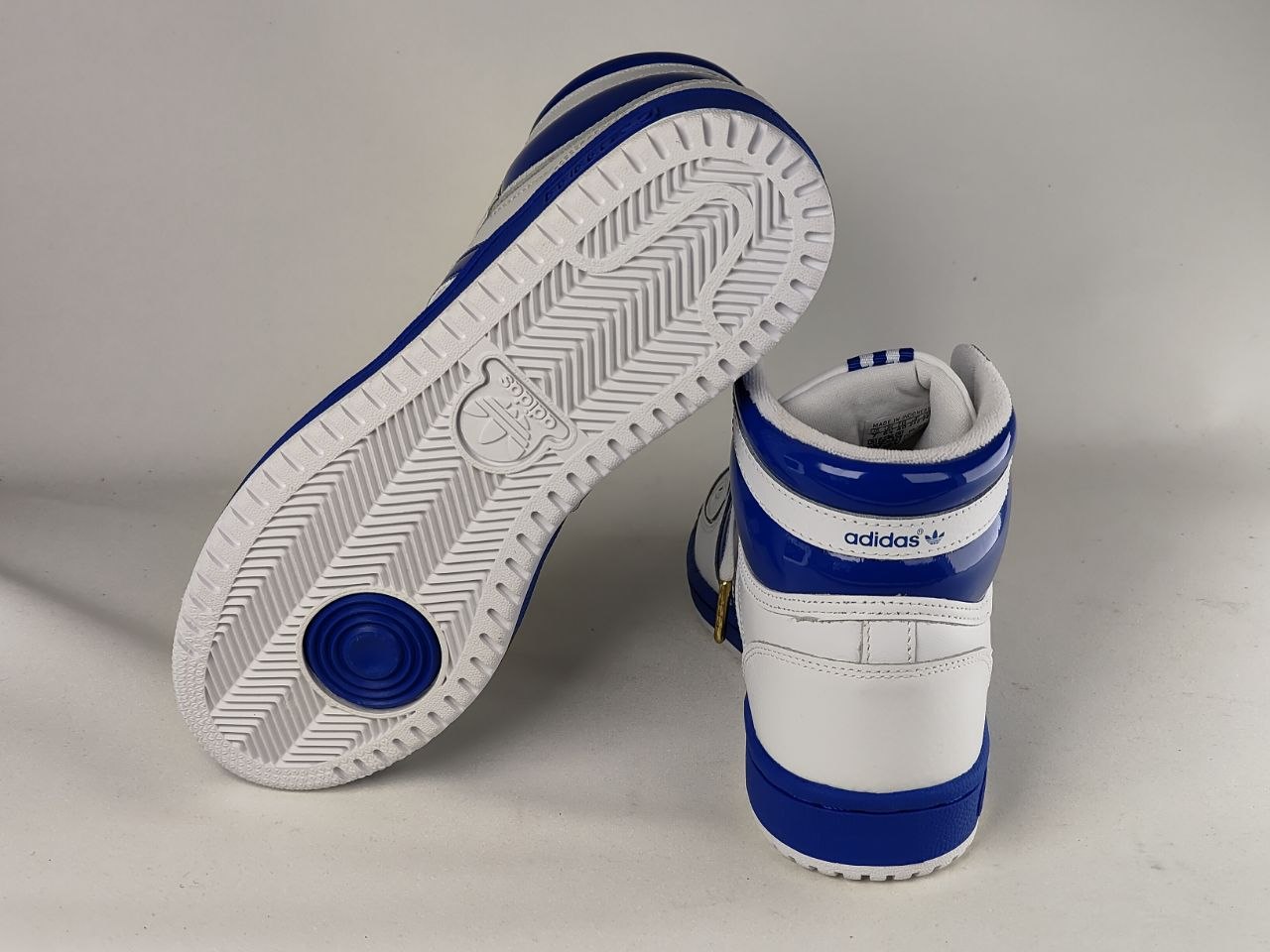 Adidas Top Ten RB High White Royal Blue Leather Sneakers
