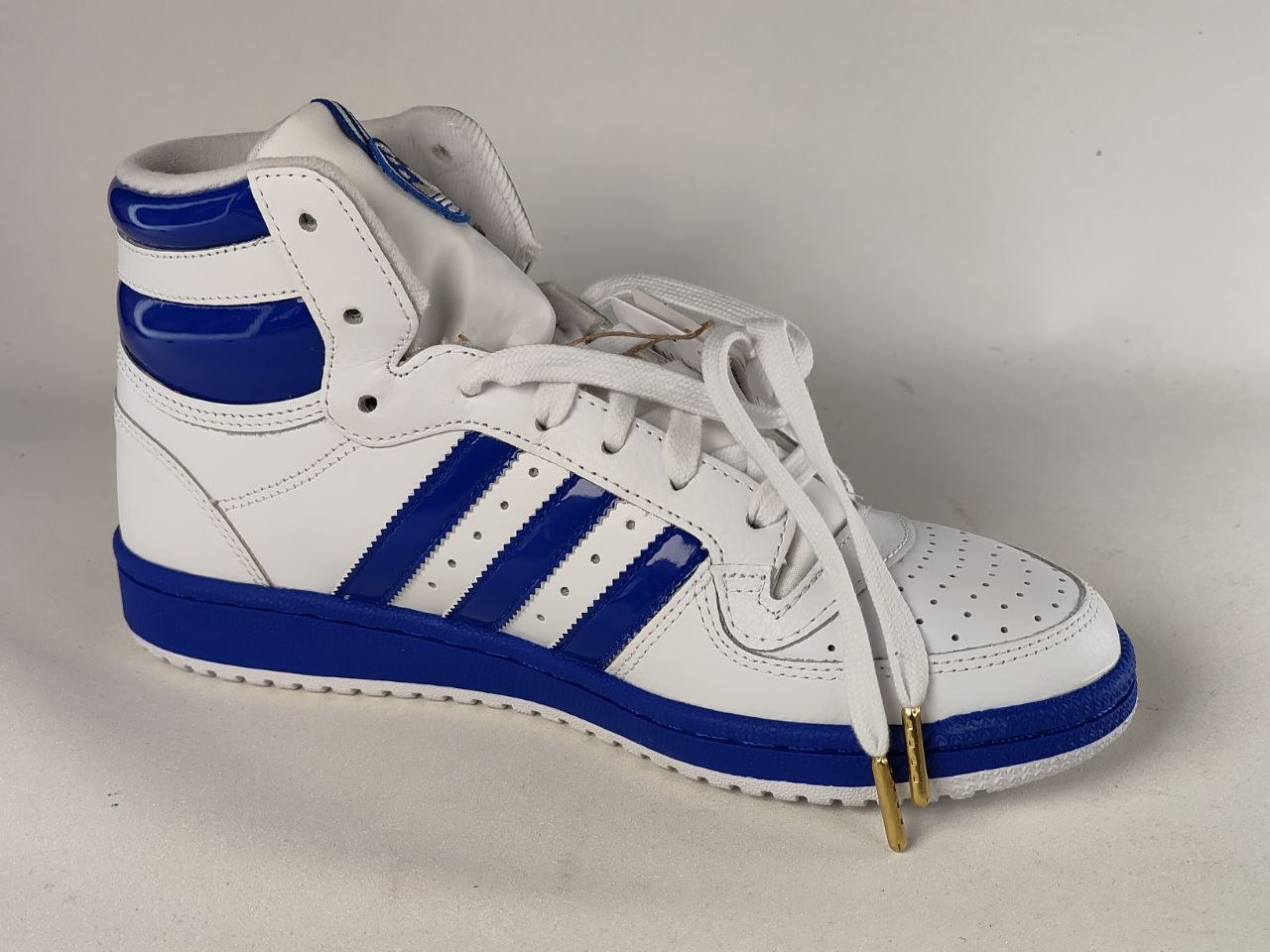 Adidas Top Ten RB High White Royal Blue Leather Sneakers