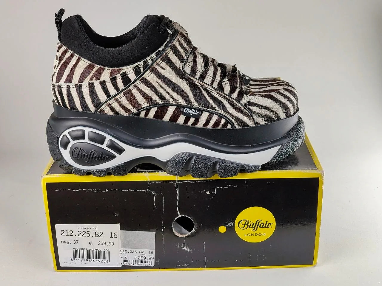 Buffalo London 1339-14 2.0 Classic Zebra Platform Sneakers