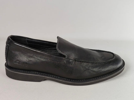 Clarks AtticusLT Edge Black Leather Loafers