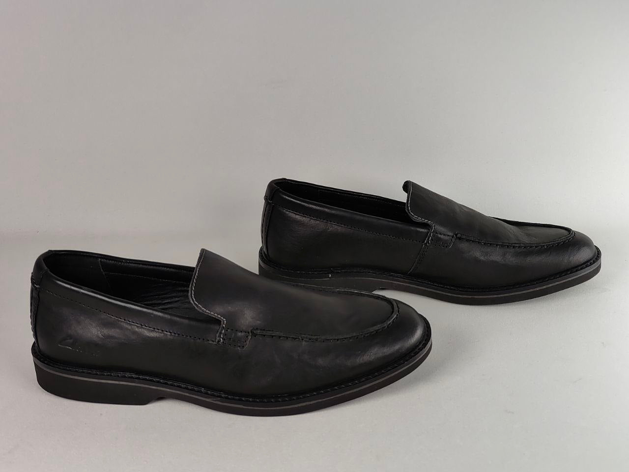 Clarks AtticusLT Edge Black Leather Loafers