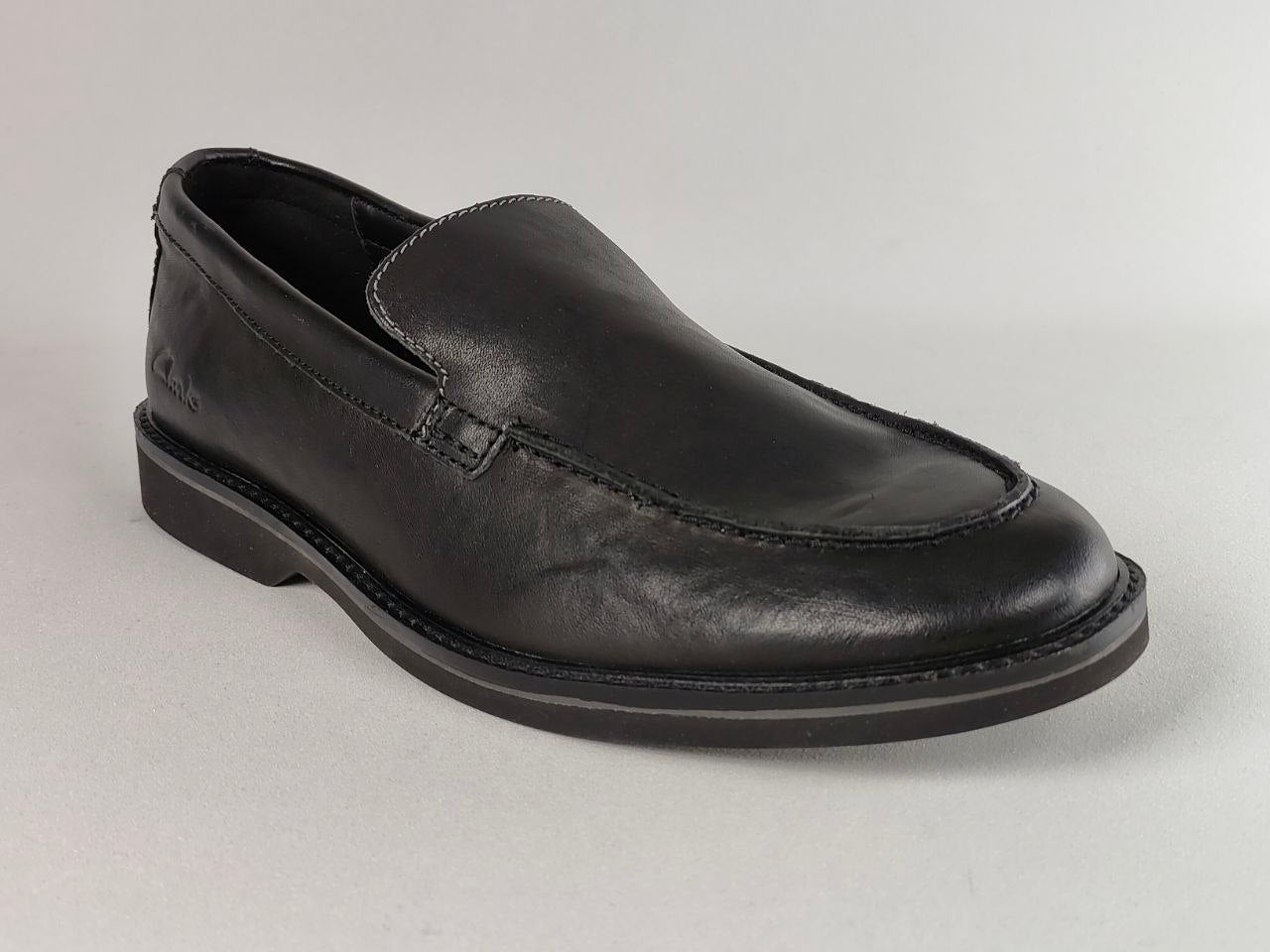 Clarks AtticusLT Edge Black Leather Loafers