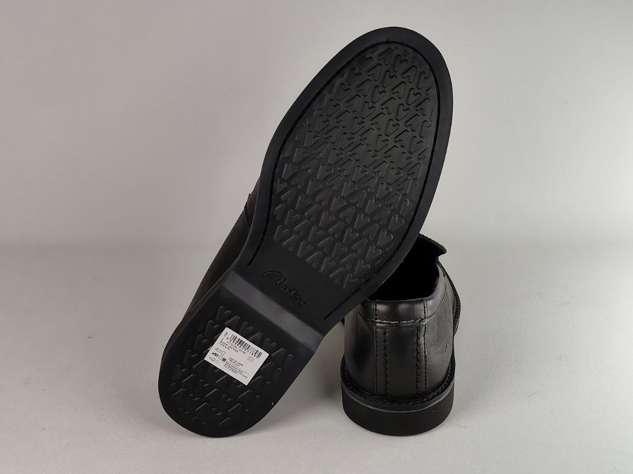 Clarks AtticusLT Edge Black Leather Loafers