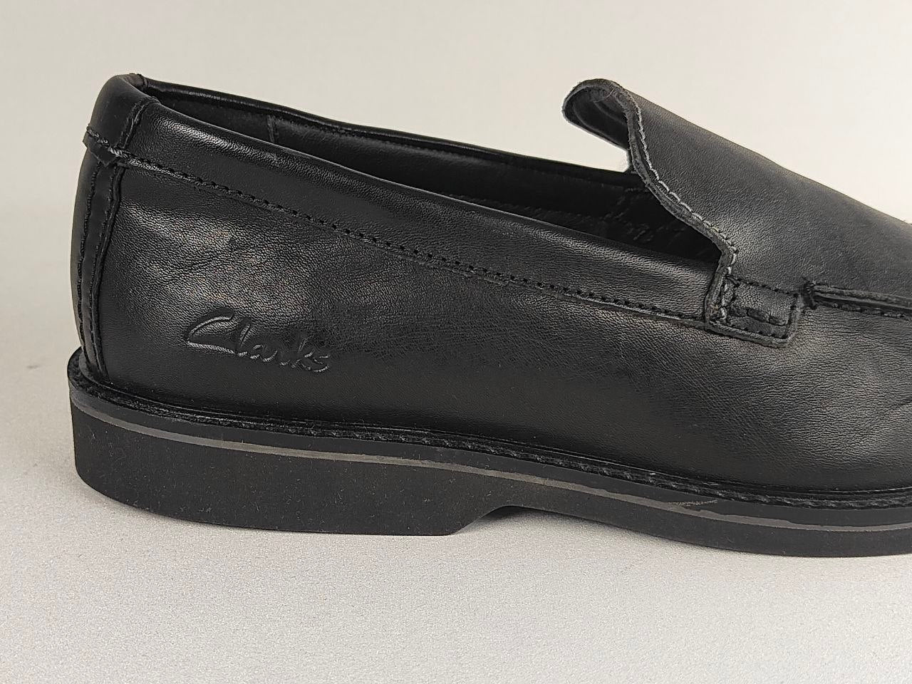 Clarks AtticusLT Edge Black Leather Loafers