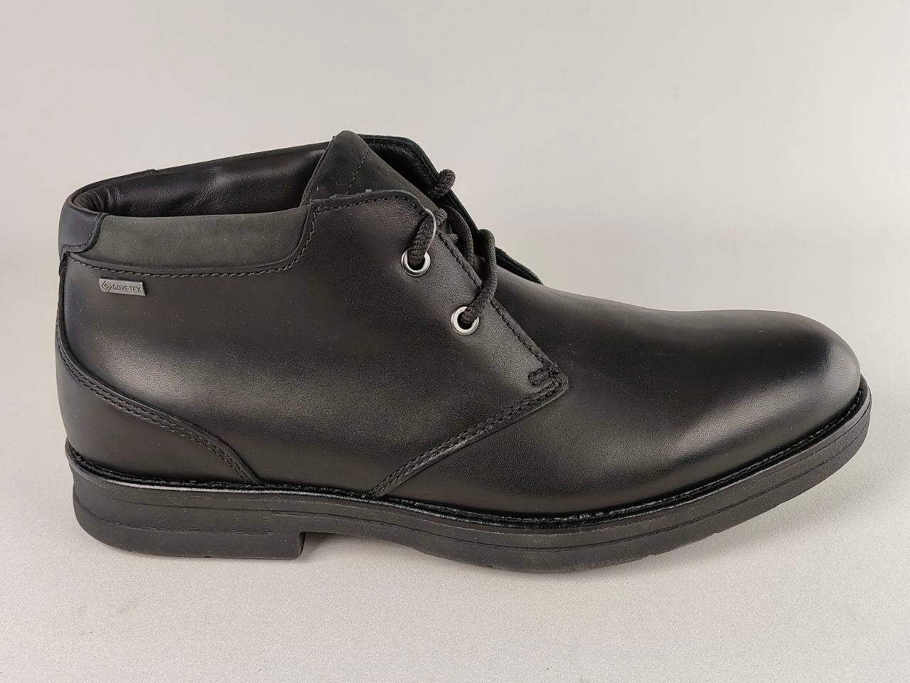 Clarks Banning Hi GTX Black Leather Waterproof Boots
