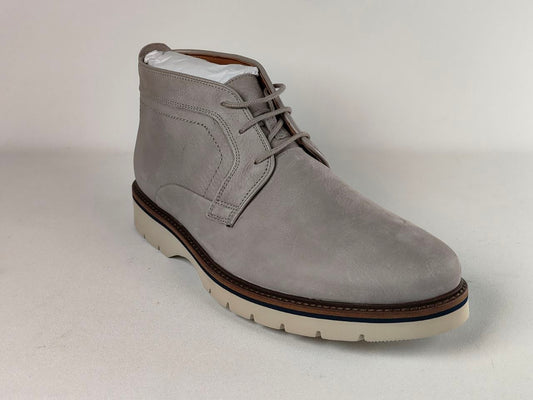 Clarks Bayhill Mid Stone Nubuck Chukka Boots