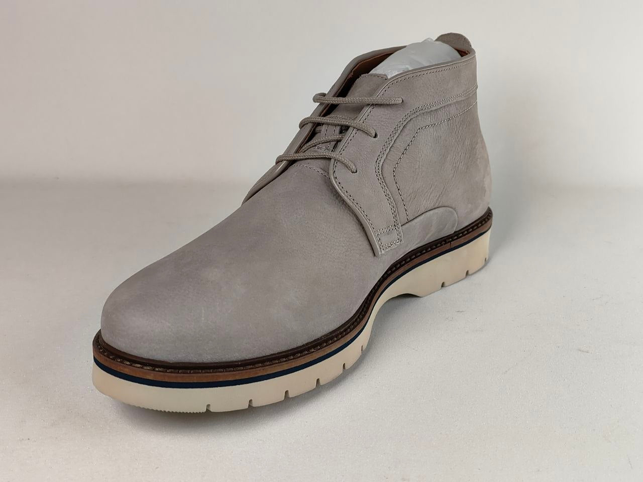 Clarks Bayhill Mid Stone Nubuck Chukka Boots