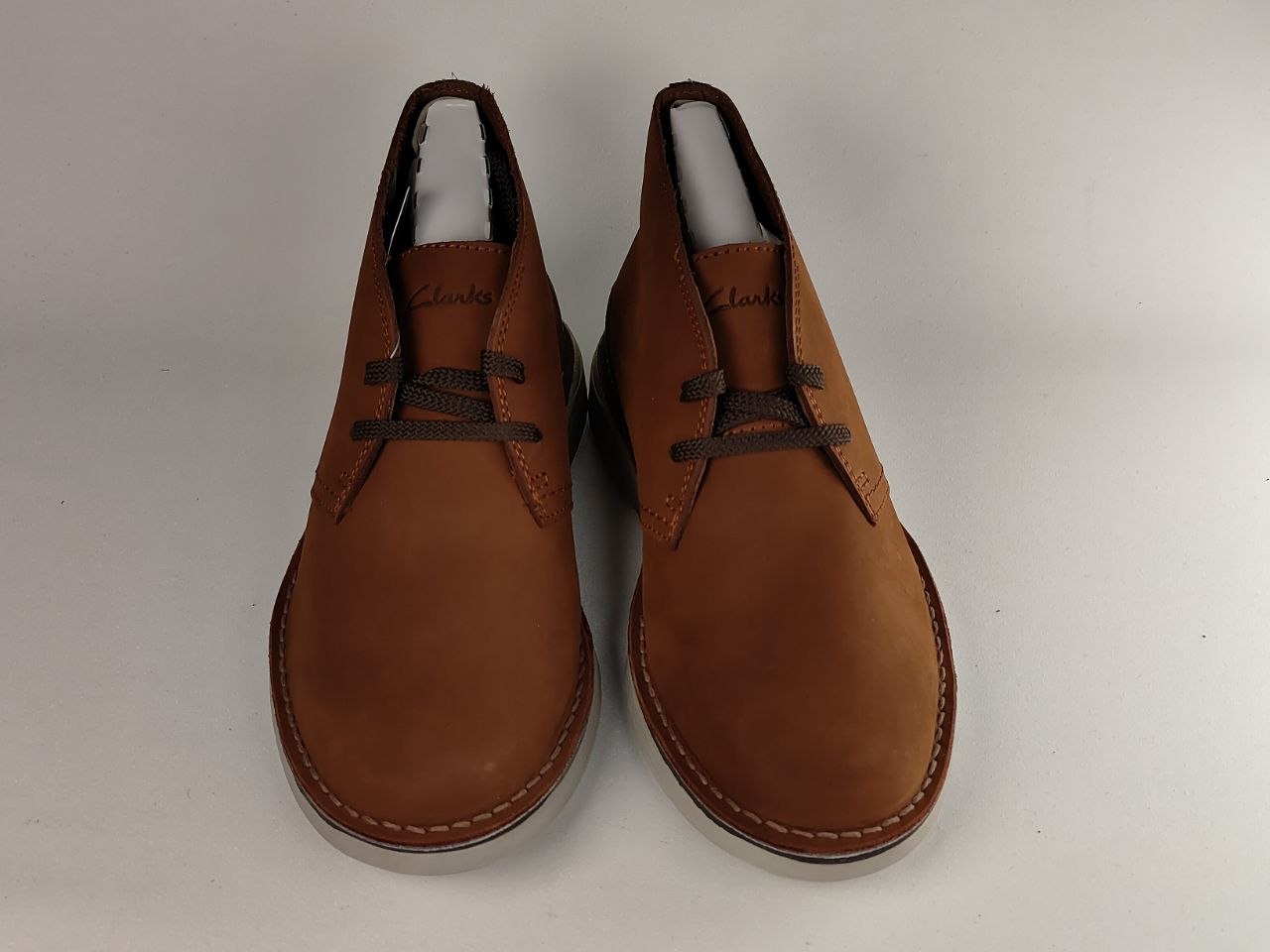 Clarks Brahnz Mid Tan Nubuck Chukka Boots