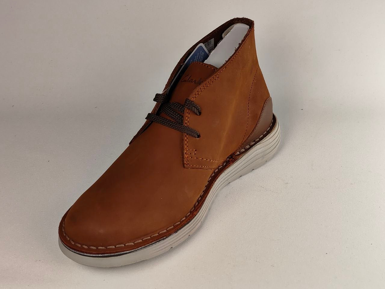 Clarks Brahnz Mid Tan Nubuck Chukka Boots