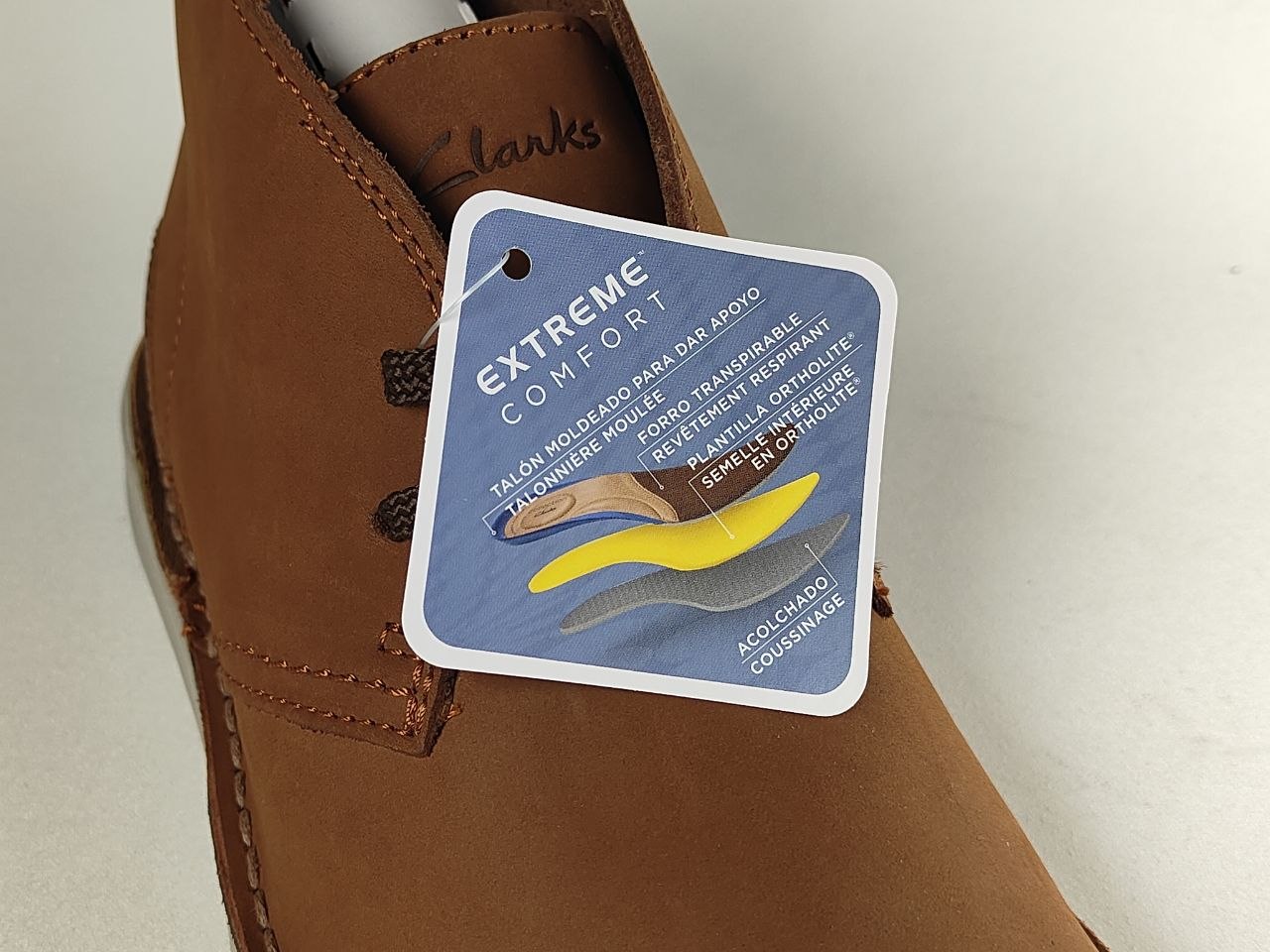 Clarks Brahnz Mid Tan Nubuck Chukka Boots