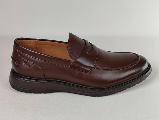 Clarks Chantry Penny Dark Brown Leather Loafers