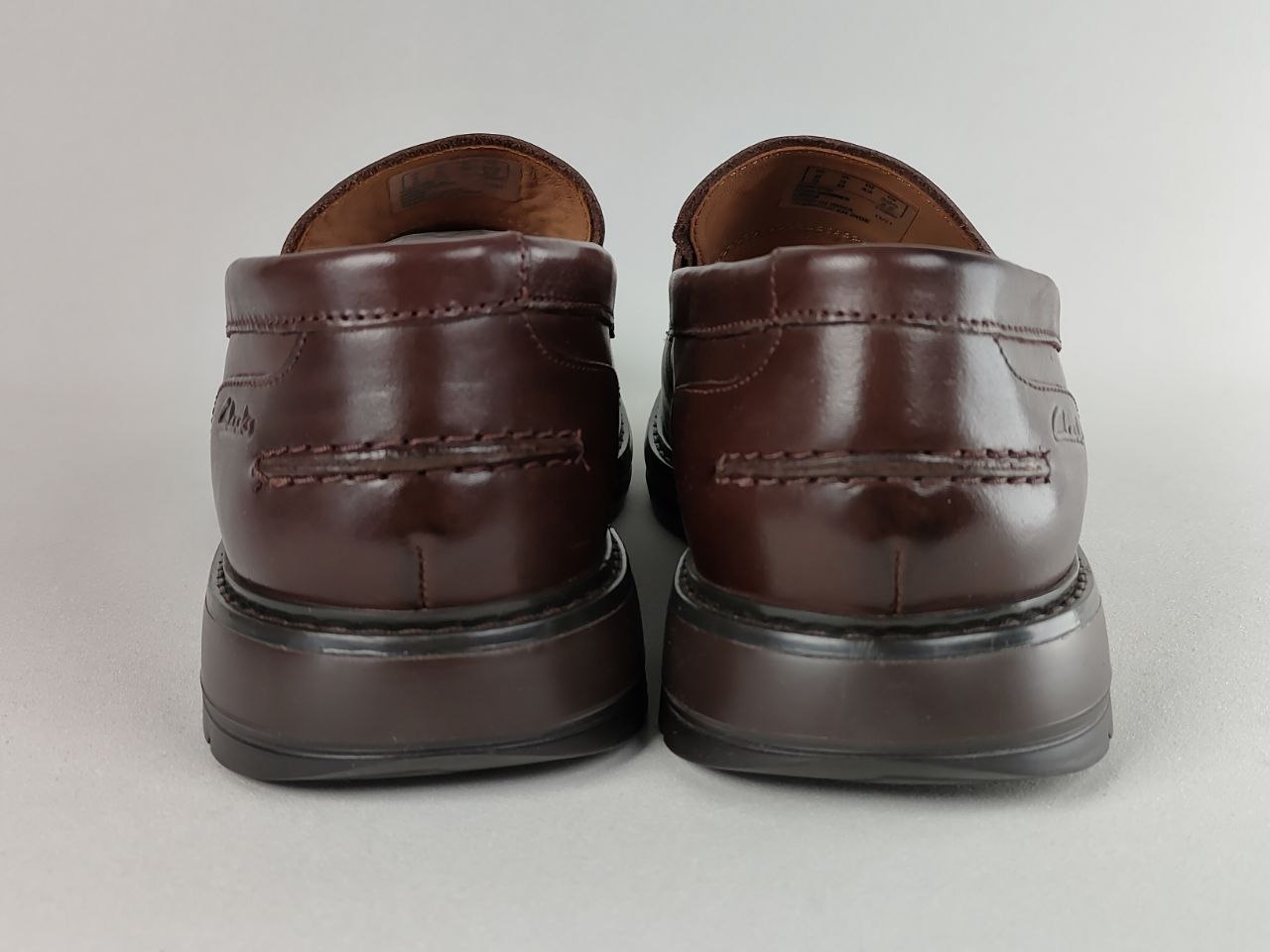 Clarks Chantry Penny Dark Brown Leather Loafers