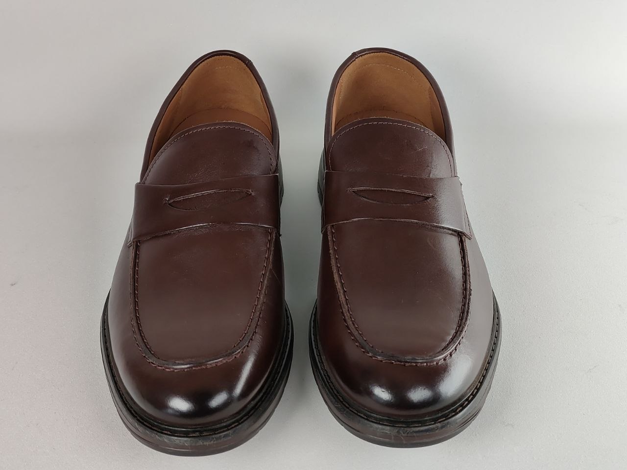 Clarks Chantry Penny Dark Brown Leather Loafers