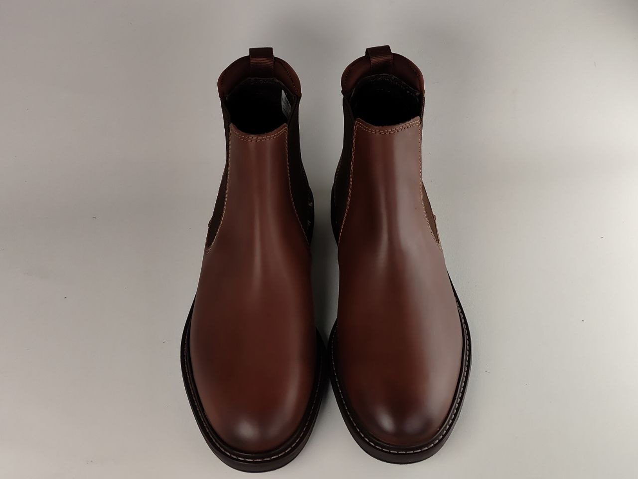 Clarks Clarkdale Hall British Tan Leather Chelsea Boots