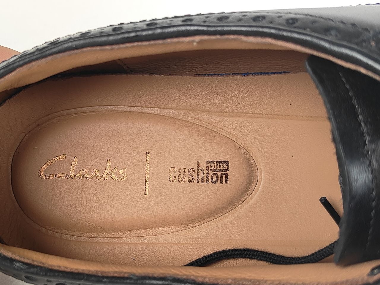 Clarks Coling Limit Black Leather Brogues
