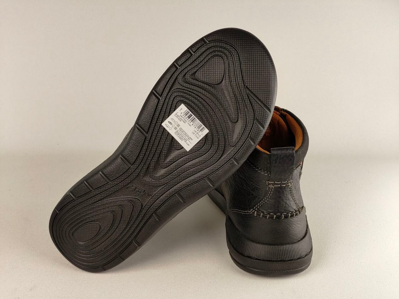 Clarks Driftway High Black Leather Boots