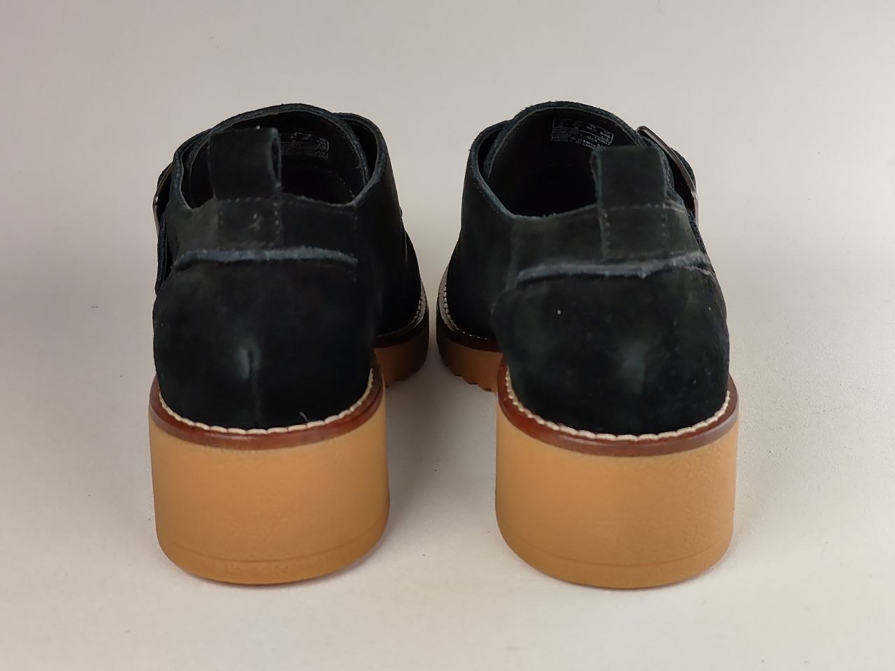 Clarks Eden Mid Monk Black Suede Women's Shoes