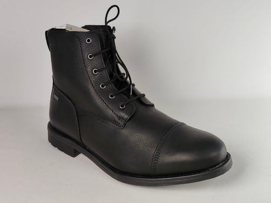 Brown high-top sneaker on a white background Clarks Foxwell Hi GTX Black Leather Gore-Tex Waterproof Boots