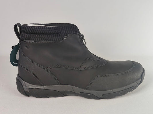 Clarks Grove Zip II Black Leather Ankle Boots