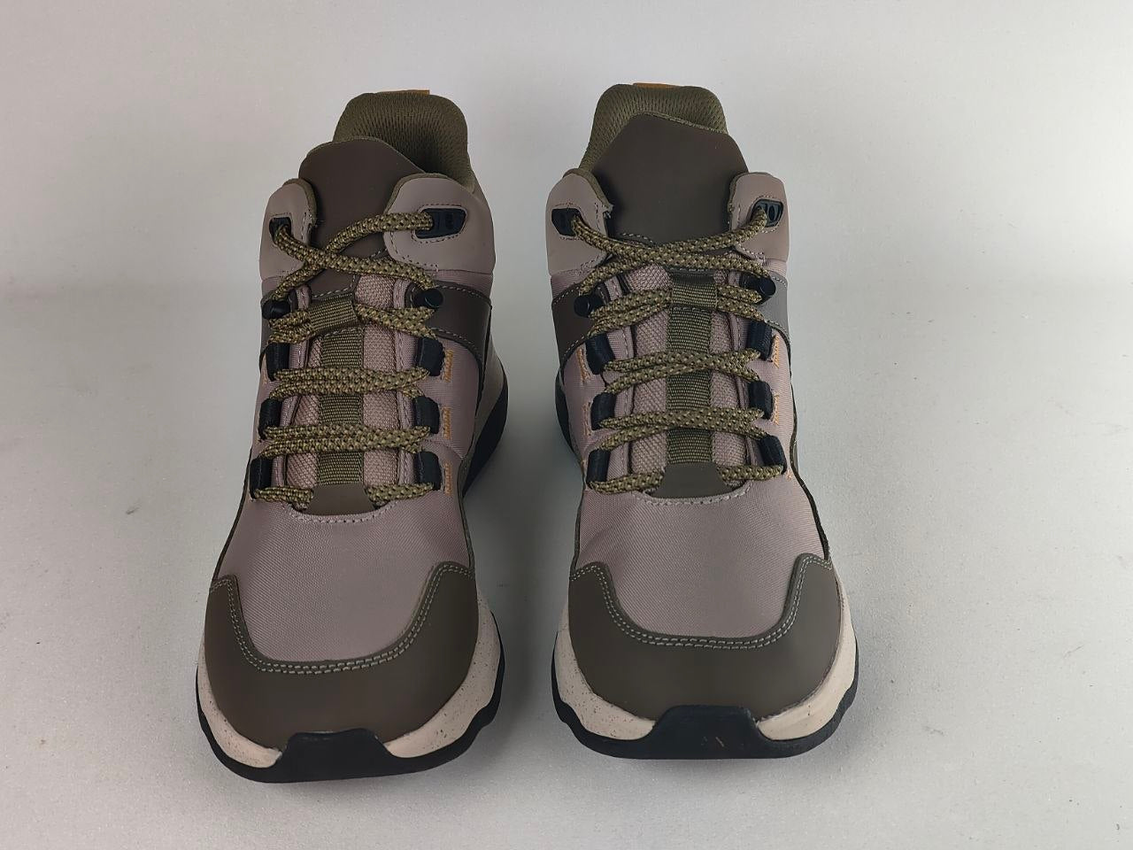 Clarks Jaunt Lo Dark Olive Combination Walking Shoes