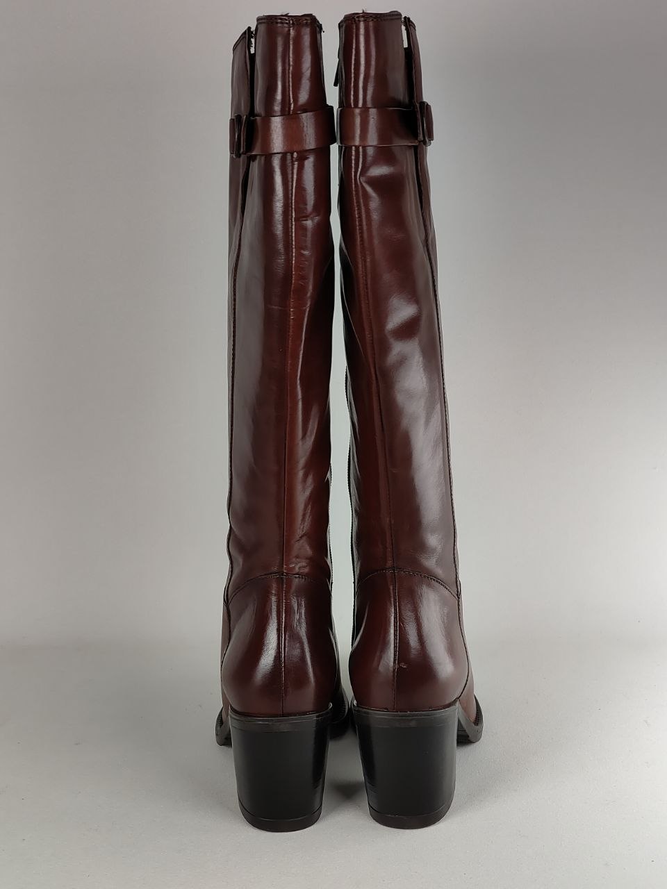 Clarks Mascarpone2 Up Tan Leather Knee High Boots