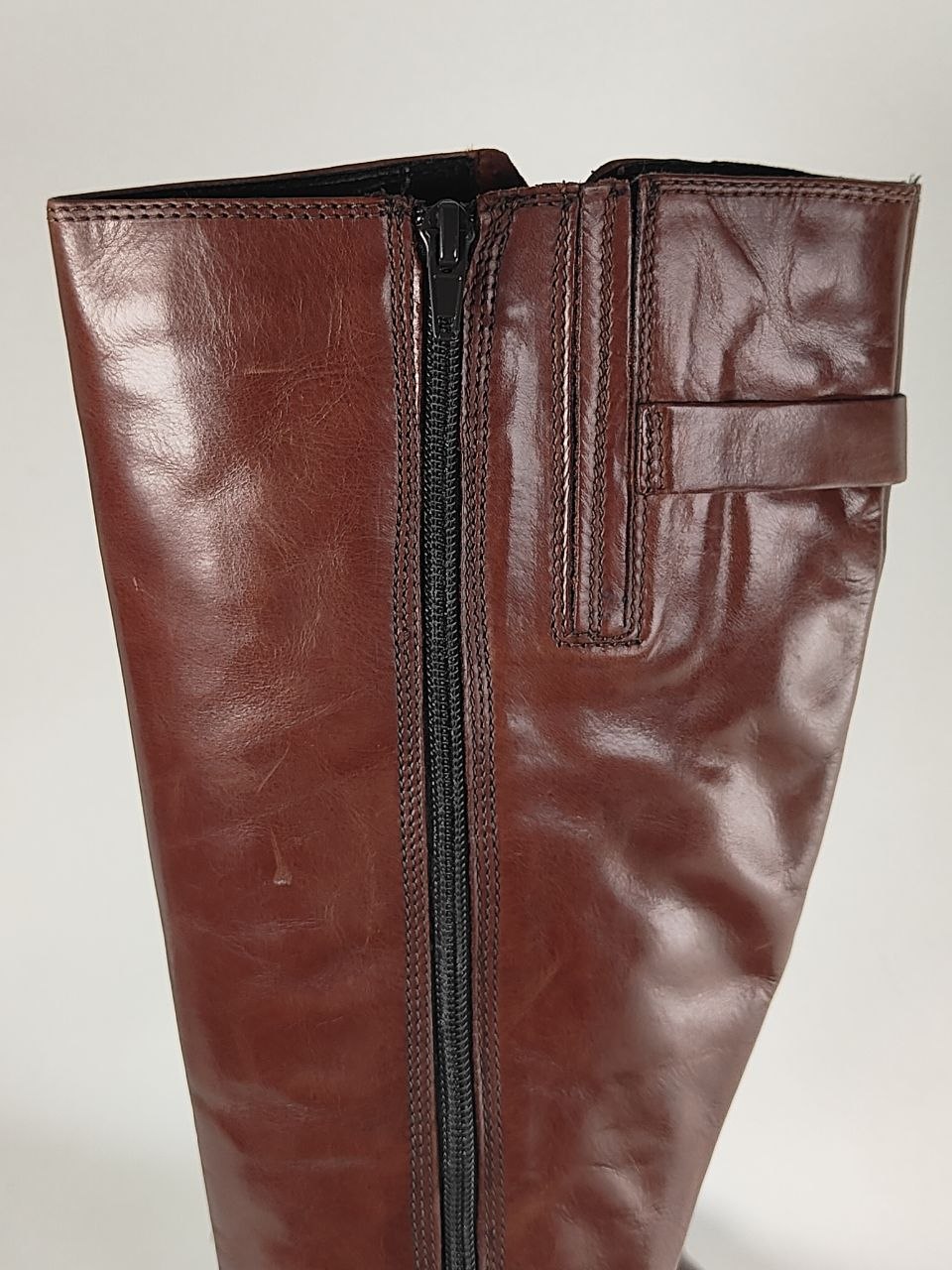 Clarks Mascarpone2 Up Tan Leather Knee High Boots