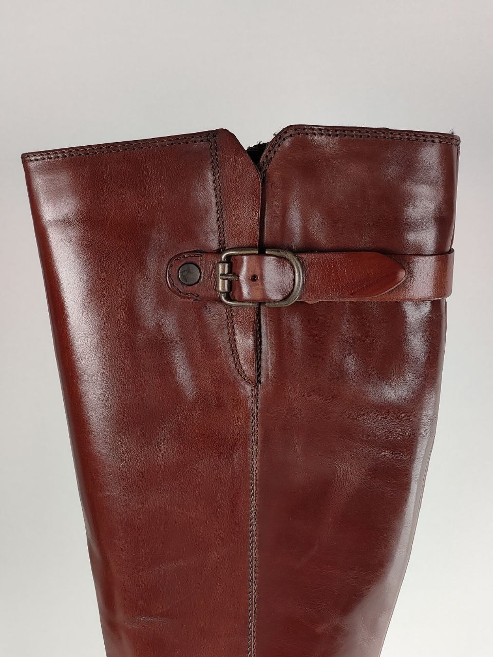 Clarks Mascarpone2 Up Tan Leather Knee High Boots