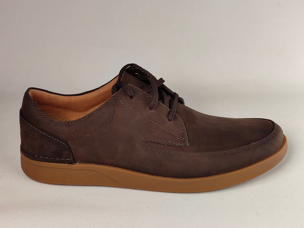 Clarks Oakland Craft Dark Brown Nubuck Casual Shoes