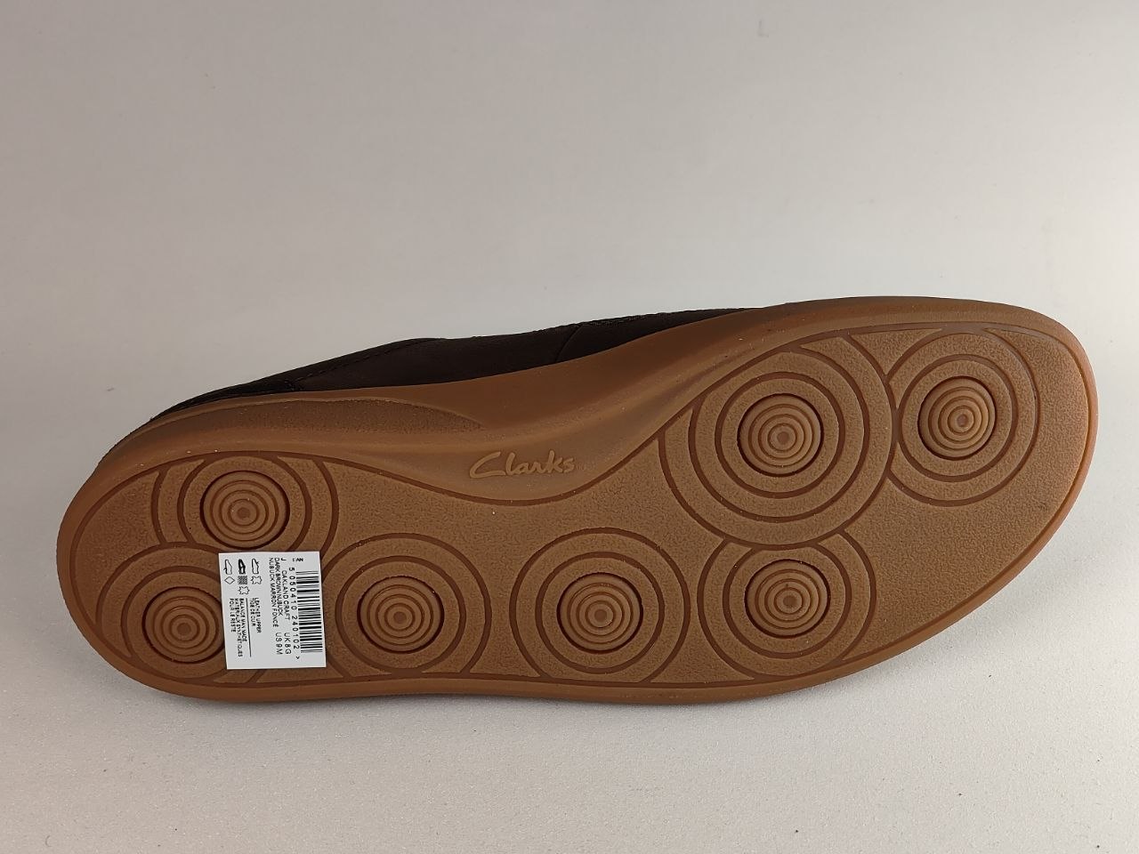 Clarks Oakland Craft Dark Brown Nubuck Casual Shoes