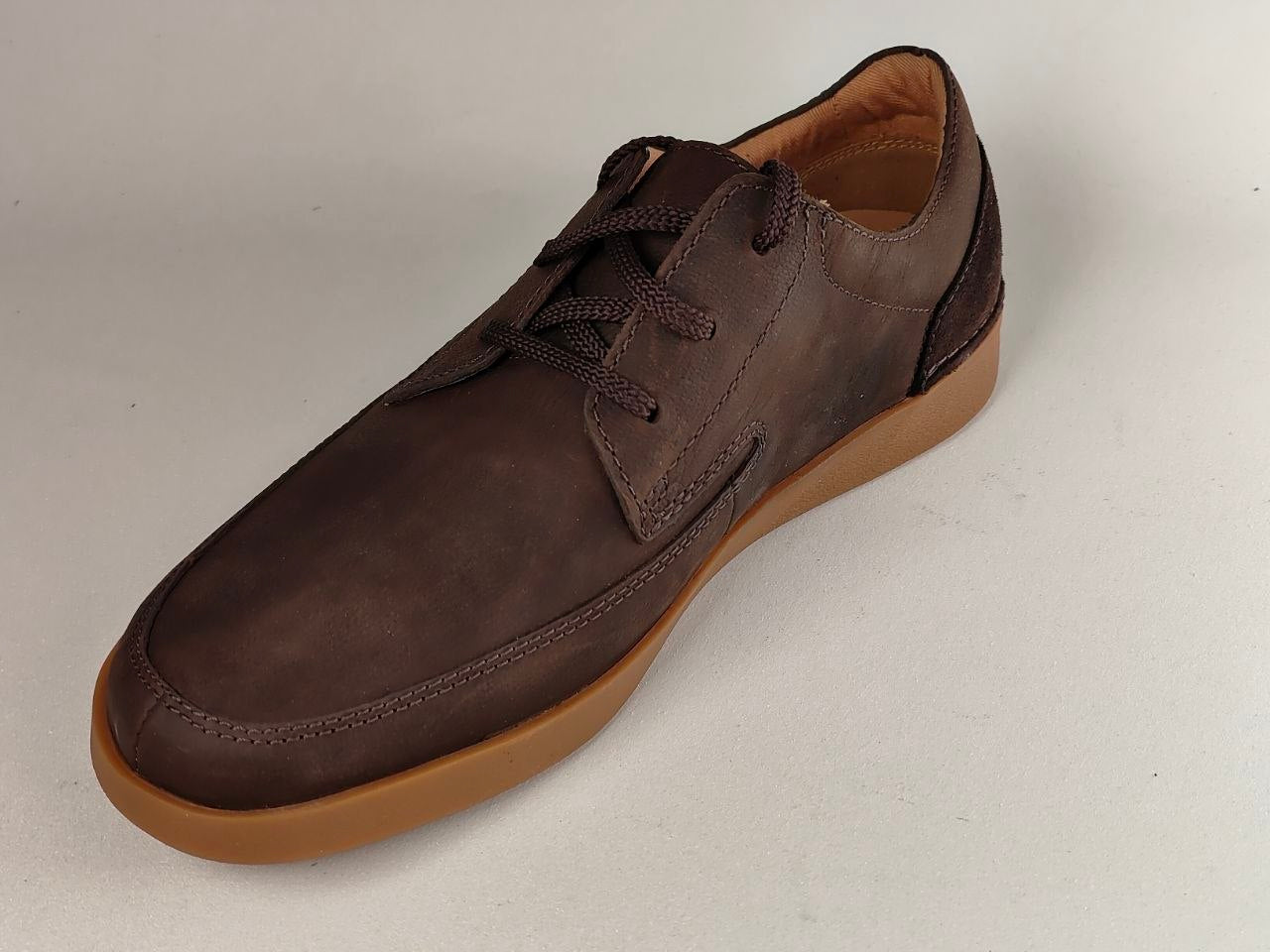 Clarks Oakland Craft Dark Brown Nubuck Casual Shoes