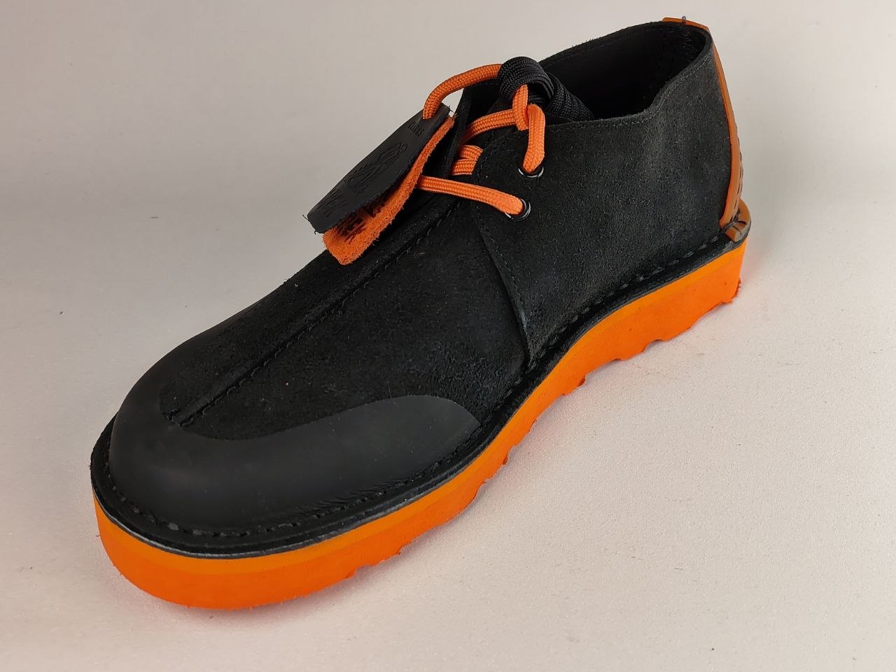 Clarks Originals DesertTrek FTRE Black Orange Suede Shoes