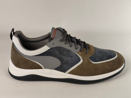 Clarks Puxton Run Olive Combination Casual Comfort Sneakers