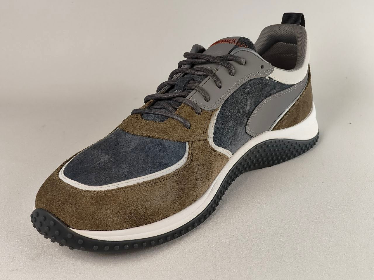 Clarks Puxton Run Olive Combination Casual Comfort Sneakers