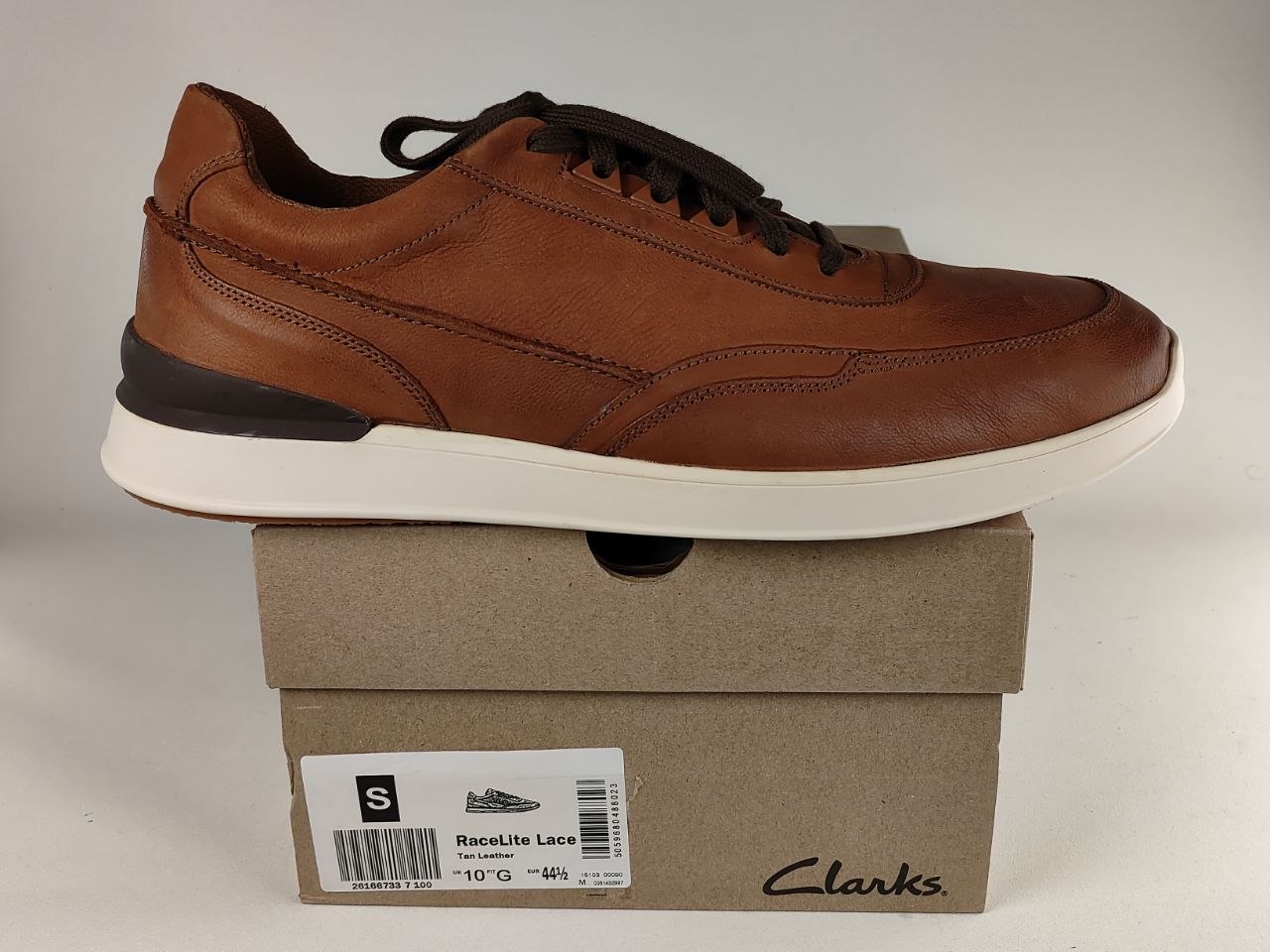 Clarks RaceLite Lace – Tan Leather