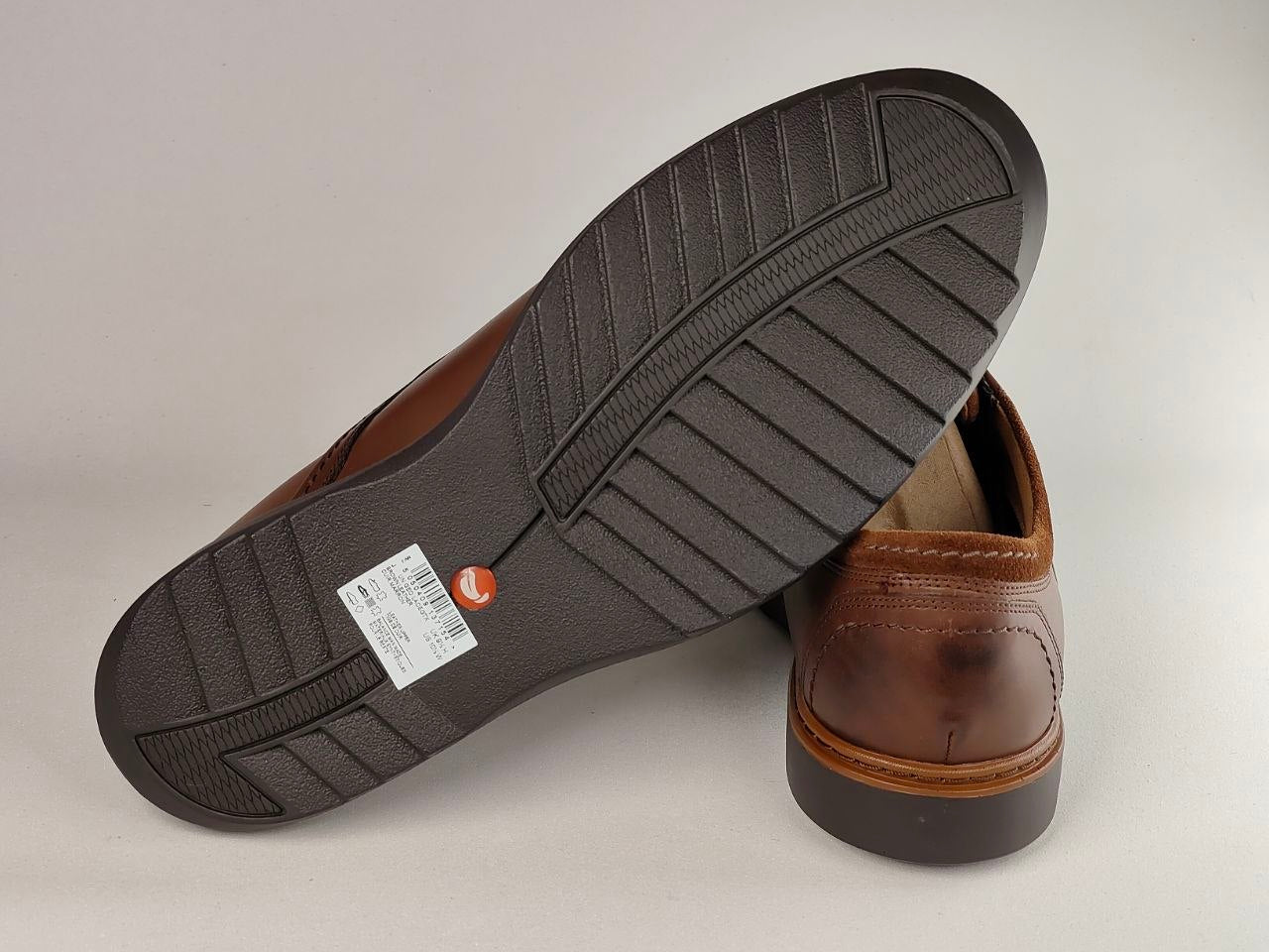 Clarks Un Geo Lace GTX Brown Leather Waterproof Shoes