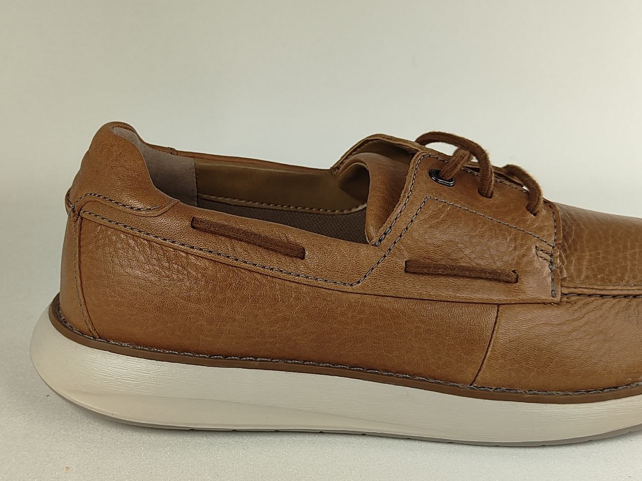 Clarks Un Pilot Lace Tan Leather Boat Shoes