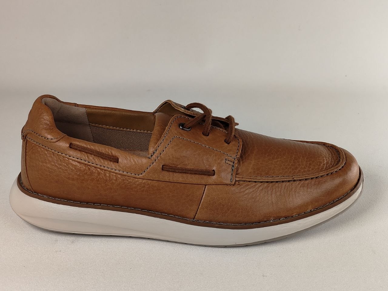 Clarks Un Pilot Lace Tan Leather Boat Shoes