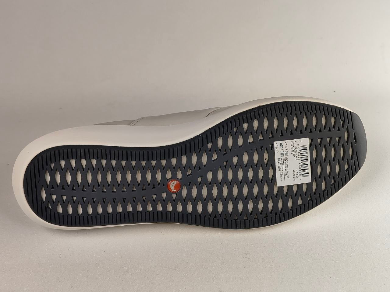 Clarks Un Rio Lace White Leather Sneakers